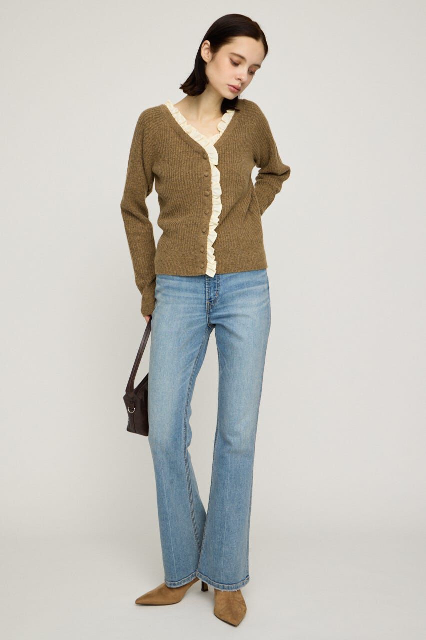 SLY「HW FLARE PT WITH ROICA（R）EF」|デニム|