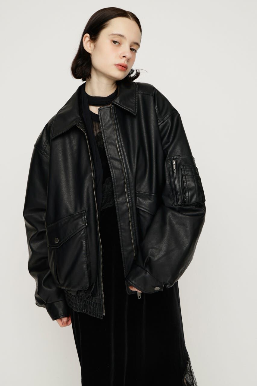 SLY「WASHED PUFFER ブルゾン」|ブルゾン・スタジャン|