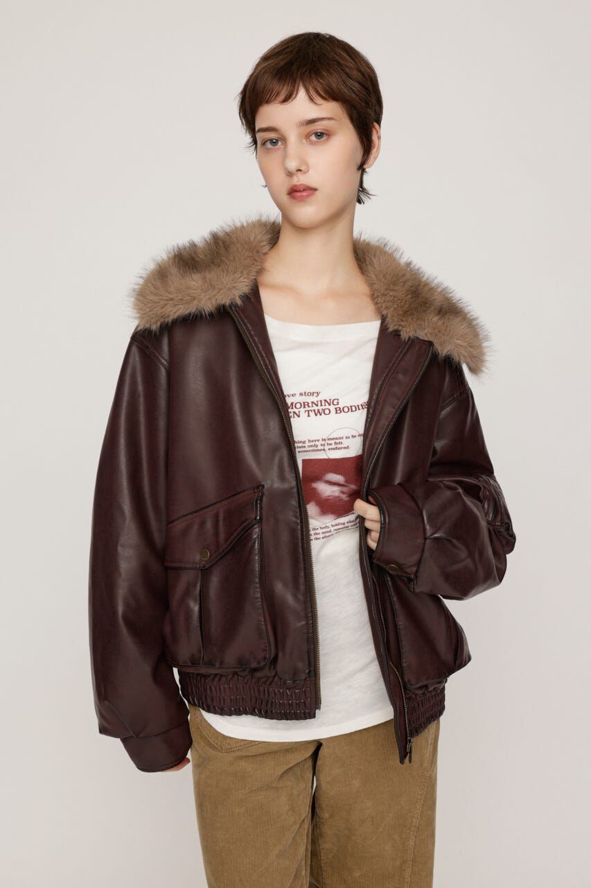 SLY「WASHED PUFFER ブルゾン」|ブルゾン・スタジャン|