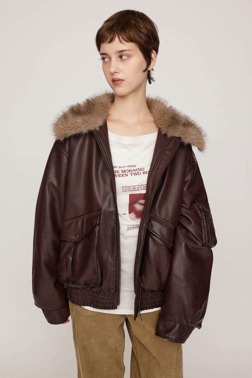 SLY「WASHED PUFFER ブルゾン」|ブルゾン・スタジャン|