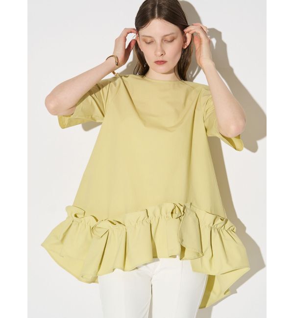ELENDEEK「FRILL HEM BL」|シャツ・ブラウス|ライム