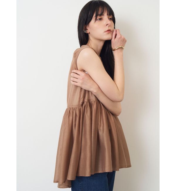 ELENDEEK「SHEER PEPLUM BL」|シャツ・ブラウス|