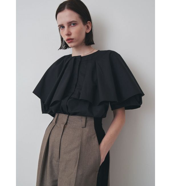 ELENDEEK「ASYME FRILL TUNIC BL」|シャツ・ブラウス|