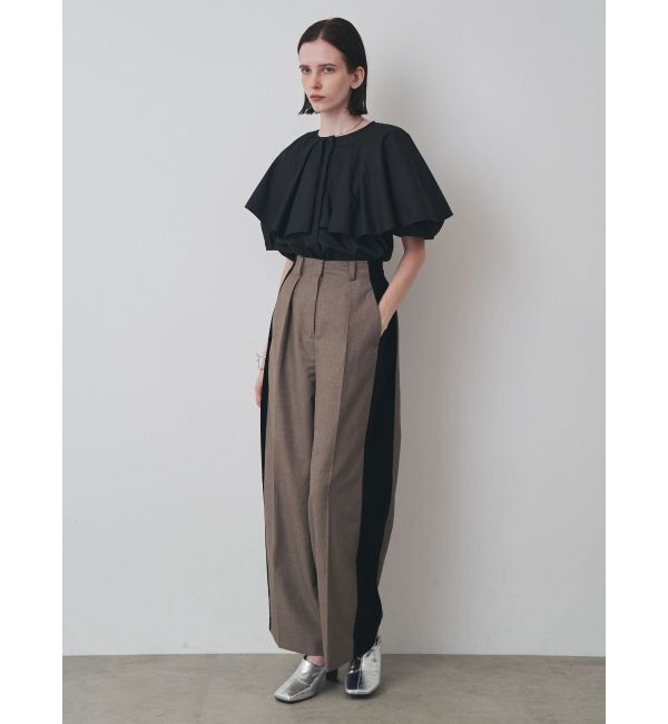 ELENDEEK「ASYME FRILL TUNIC BL」|シャツ・ブラウス|