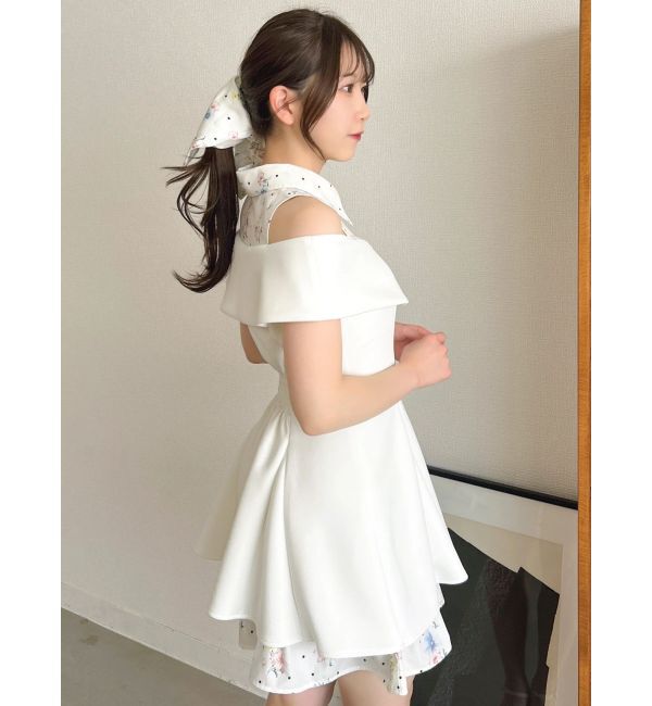 dazzlin「シャツレイヤードカットワンピース」|ワンピース|