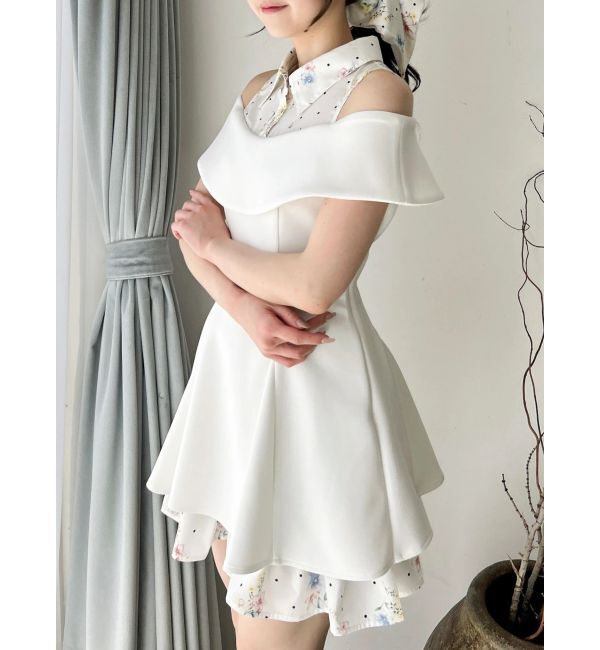 dazzlin「シャツレイヤードカットワンピース」|ワンピース|
