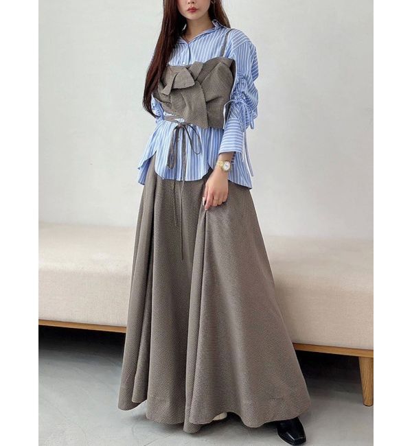 MERCURYDUO「【OUNNOUN】ドロストスリーブシャツ」|シャツ・ブラウス|