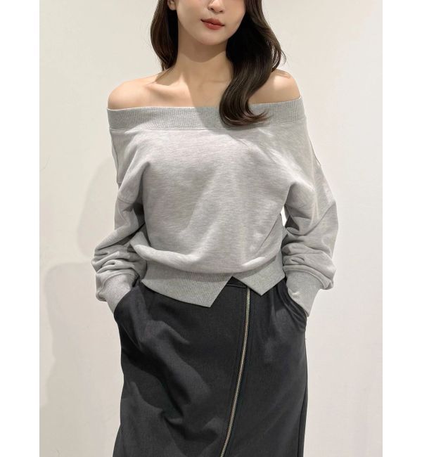MERCURYDUO「裏毛オフショルトップス」|Tシャツ・カットソー|