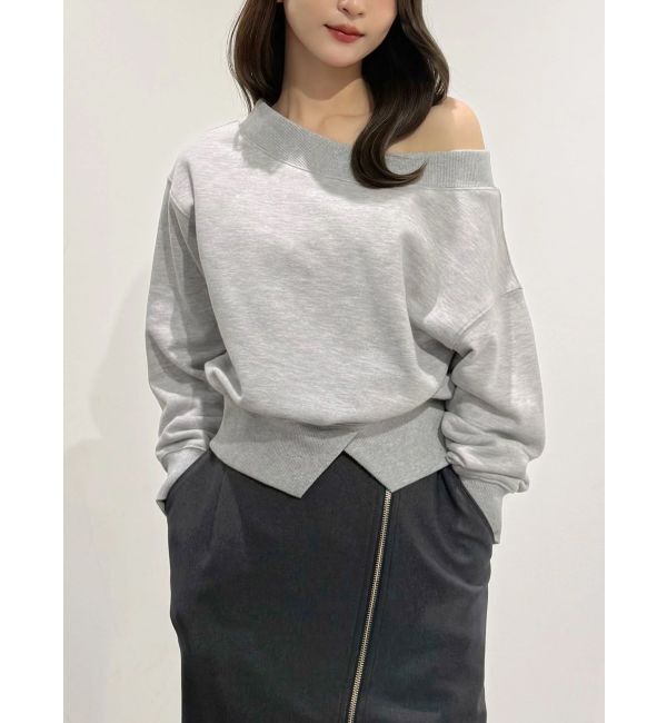 MERCURYDUO「裏毛オフショルトップス」|Tシャツ・カットソー|