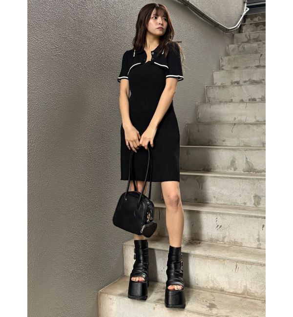 MURUA「ロングショルダースクエアボストンバッグ」|ショルダー・メッセンジャー|