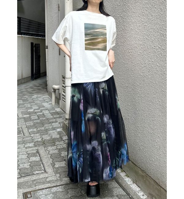 MURUA「プリントオーバーTシャツ」|Tシャツ・カットソー|