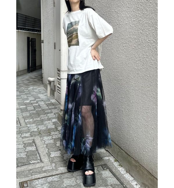 MURUA「プリントオーバーTシャツ」|Tシャツ・カットソー|