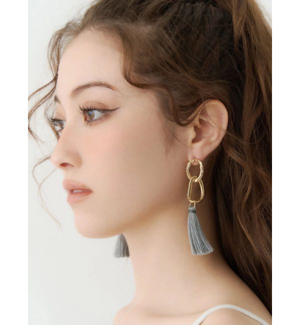 EVRIS「COLOR FRINGE ピアス」|ピアス|