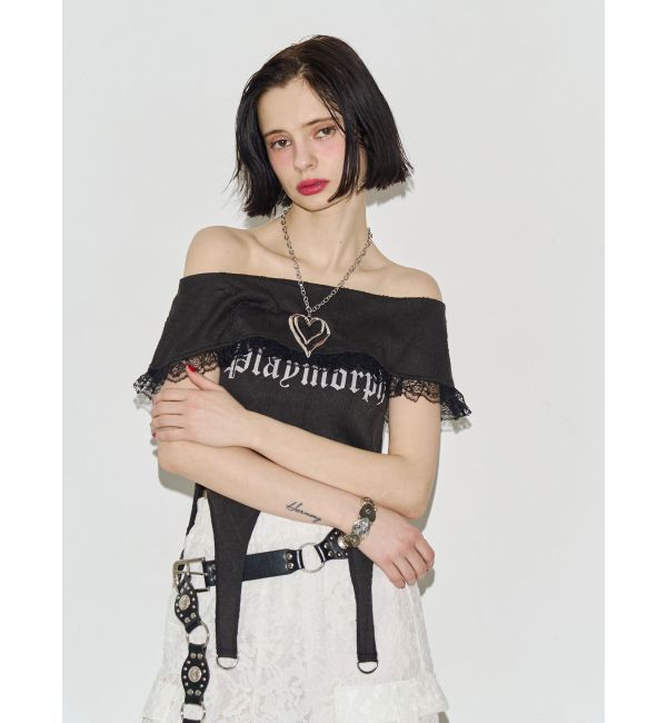 jouetie「オフショルガータートップス」|Tシャツ・カットソー|ブラック