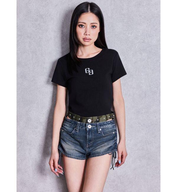 GYDA「GLITTER GG Tシャツ」|Tシャツ・カットソー|