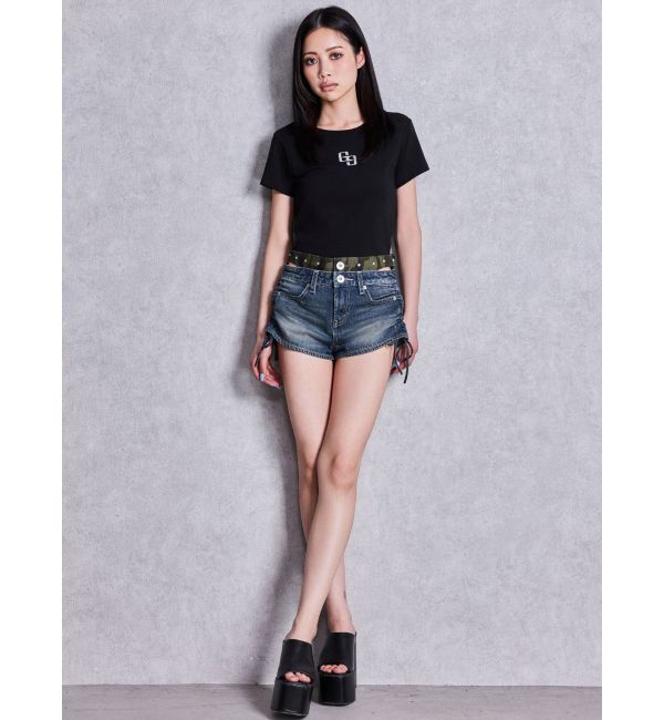 GYDA「GLITTER GG Tシャツ」|Tシャツ・カットソー|