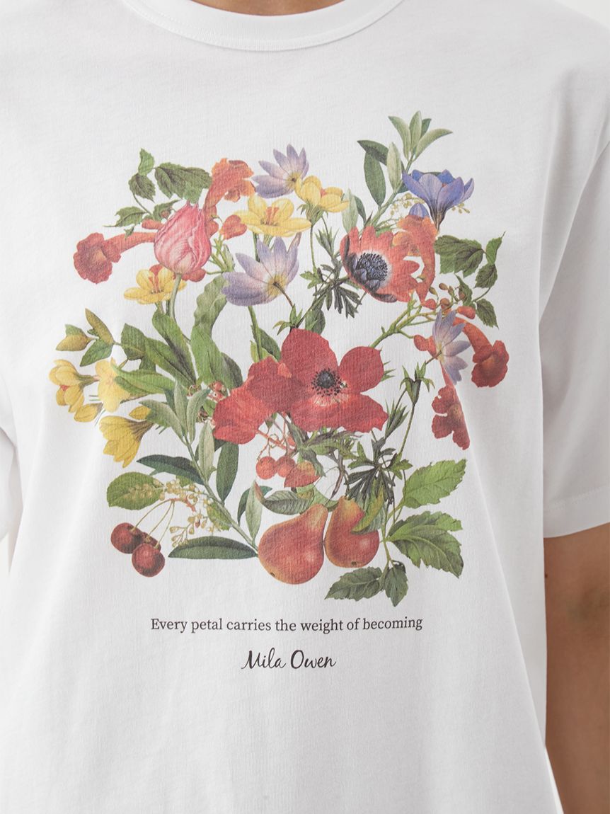 Mila Owen「ボタニカルグラフィックTシャツ」|Tシャツ・カットソー|