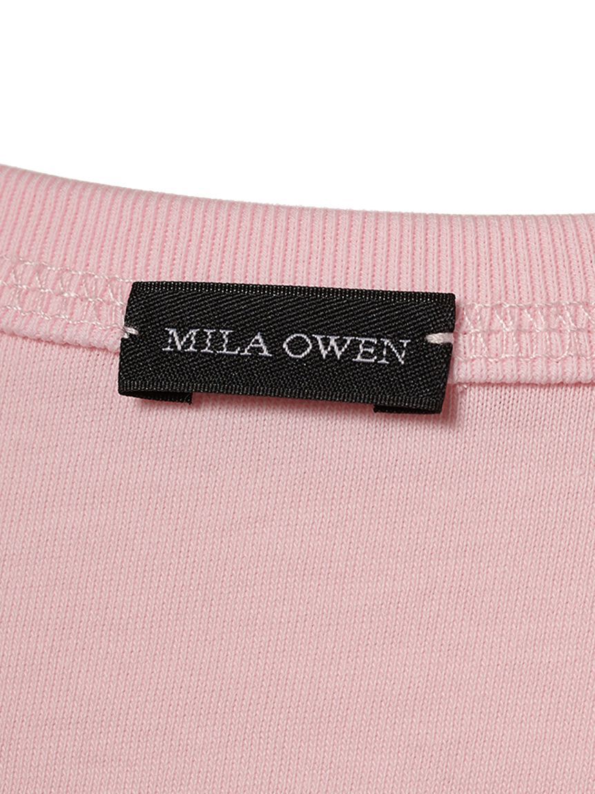Mila Owen「ショート丈ドロストロングＴシャツ」|Tシャツ・カットソー|