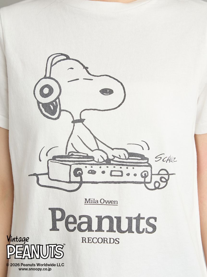 Mila Owen「【PEANUTS RECORDS】スヌーピーＴシャツ」|Tシャツ・カットソー|