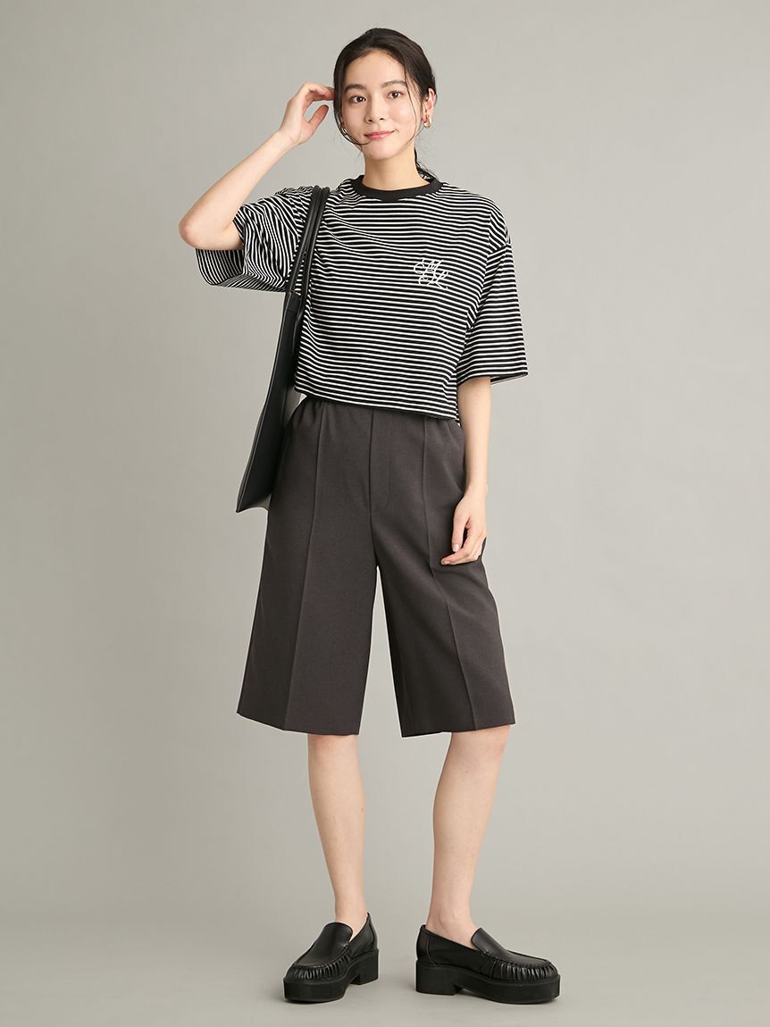 Mila Owen「【WEB限定カラー】ハイラインモノグラムＴシャツ」|Tシャツ・カットソー|