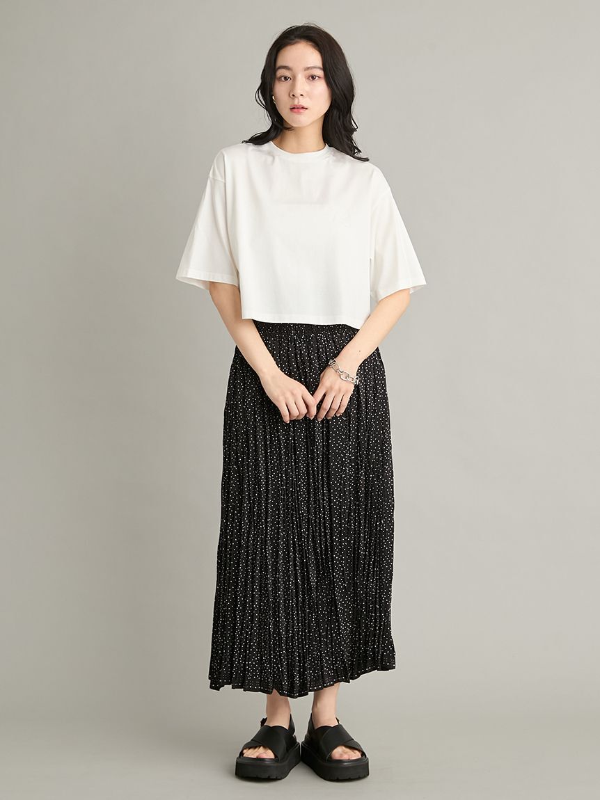 Mila Owen「【WEB限定カラー】ハイラインモノグラムＴシャツ」|Tシャツ・カットソー|