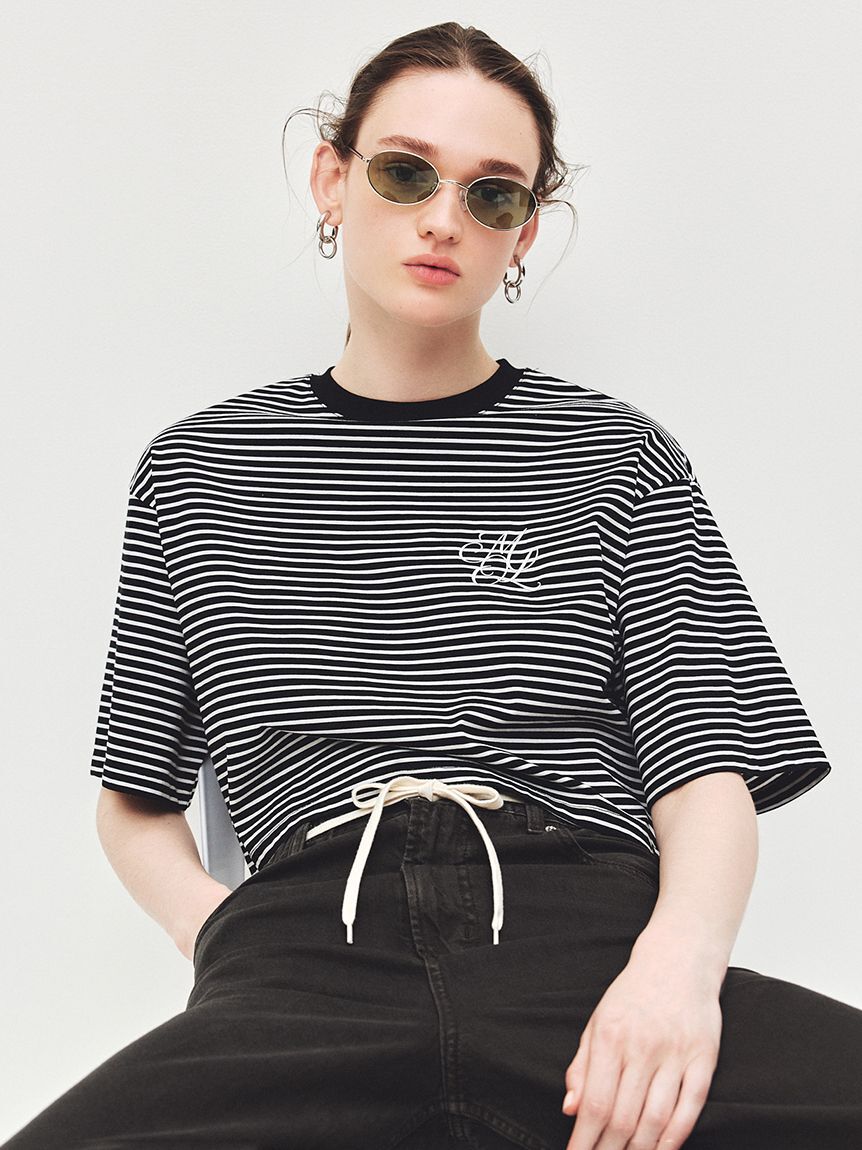 Mila Owen「【WEB限定カラー】ハイラインモノグラムＴシャツ」|Tシャツ・カットソー|