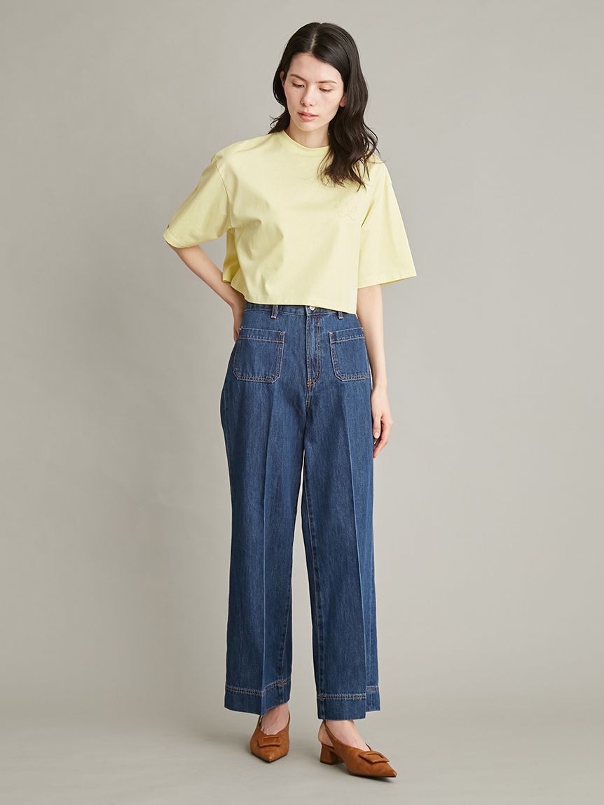 Mila Owen「【WEB限定カラー】ハイラインモノグラムＴシャツ」|Tシャツ・カットソー|