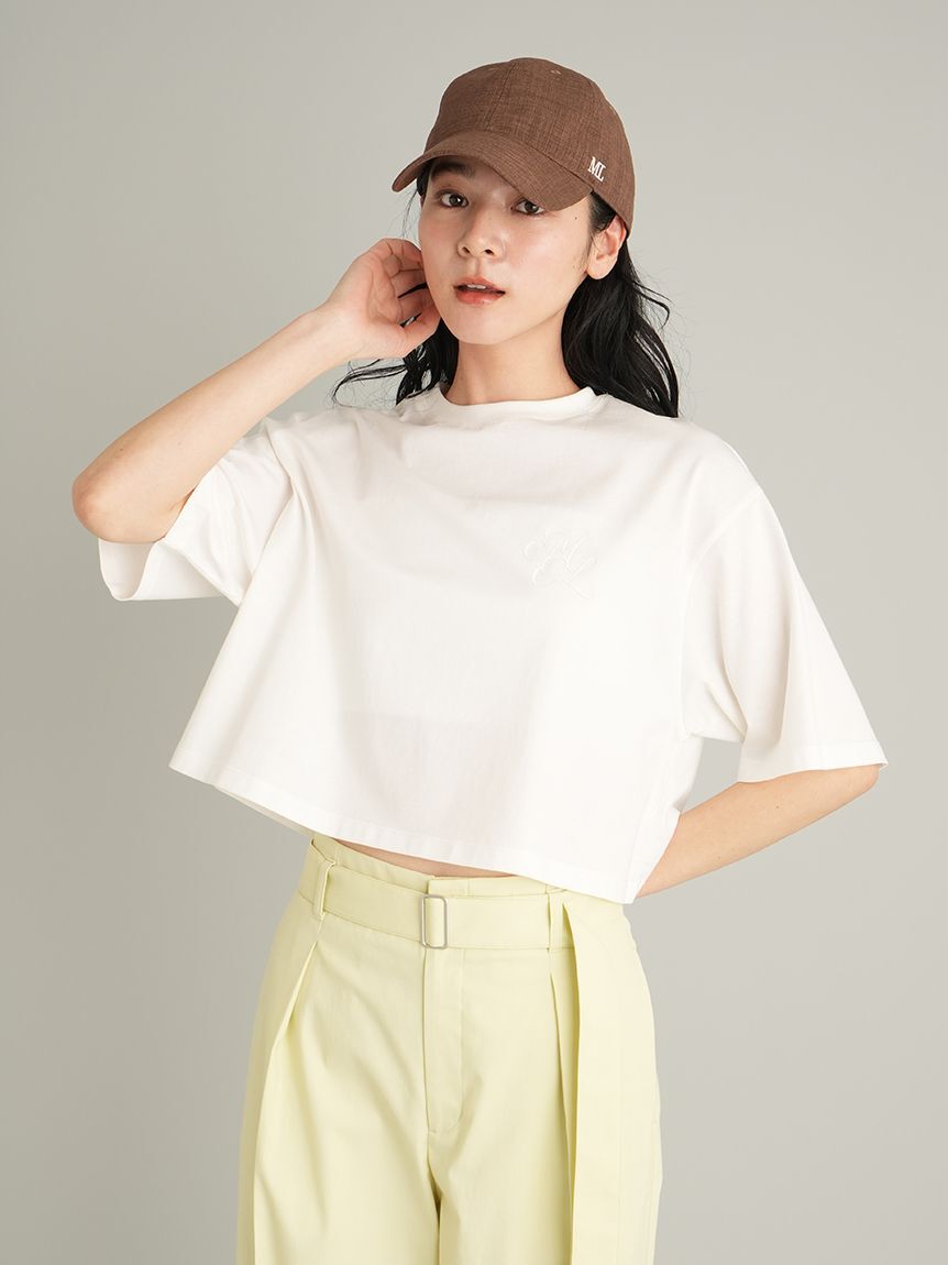 Mila Owen「【WEB限定カラー】ハイラインモノグラムＴシャツ」|Tシャツ・カットソー|