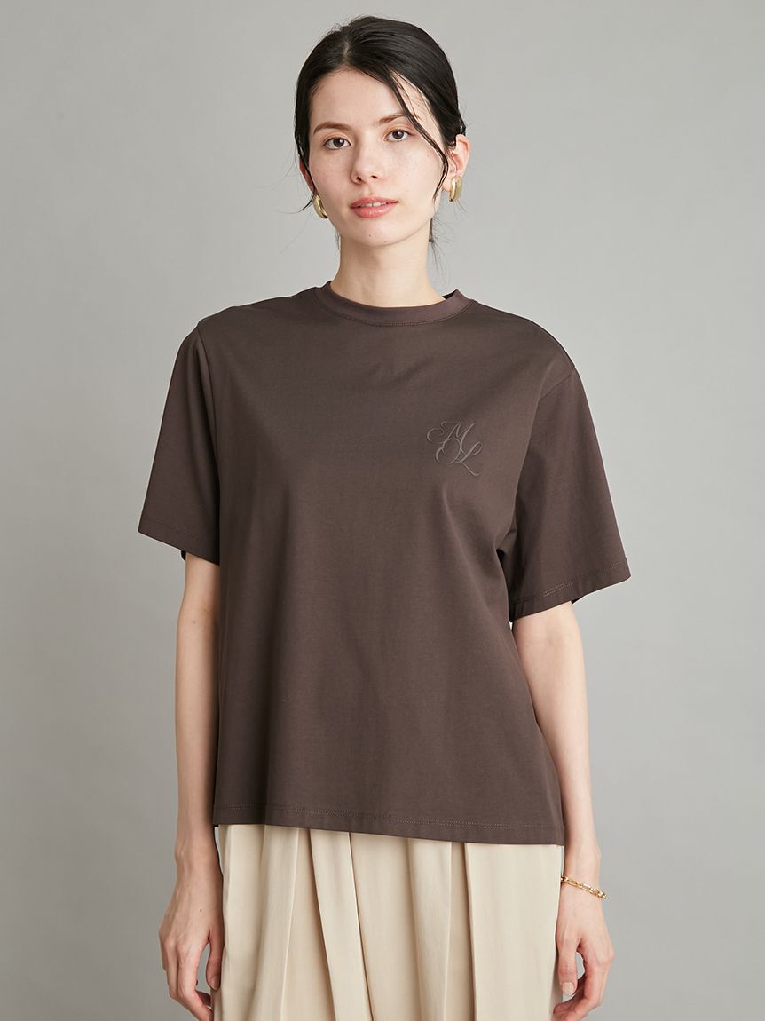 Mila Owen「【WEB限定カラー】ハイラインモノグラムＴシャツ」|Tシャツ・カットソー|DBRW