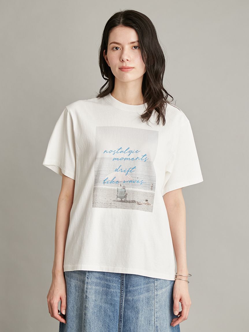 Mila Owen「フォトプリントＴシャツ」|Tシャツ・カットソー|WHT