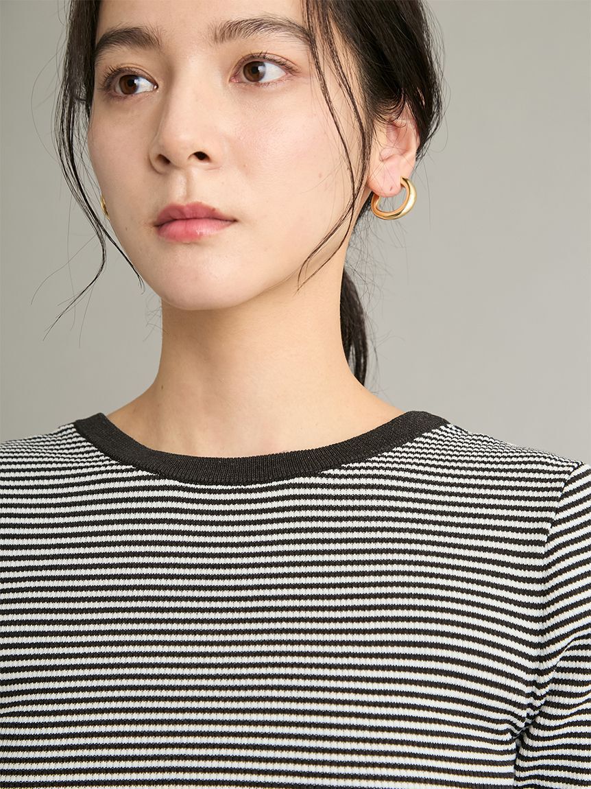 Mila Owen「【ウォッシャブル】2wayペプラムリブニットドッキングトップス」|Tシャツ・カットソー|