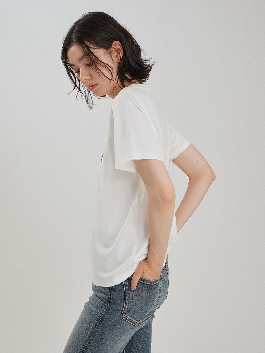 Mila Owen「二段ロゴグラフィックTシャツ」|Tシャツ・カットソー|