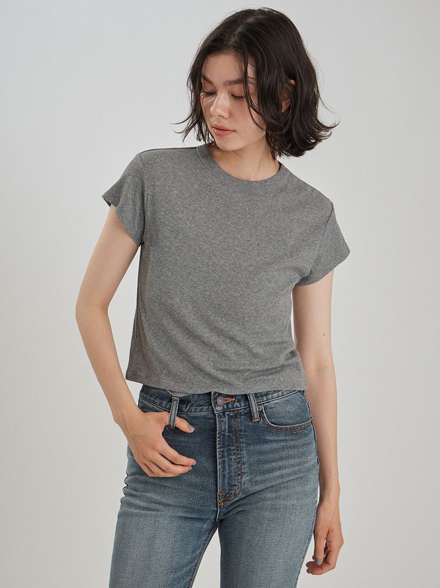 Mila Owen「強撚シアーフライスちびTシャツ」|Tシャツ・カットソー|GRY