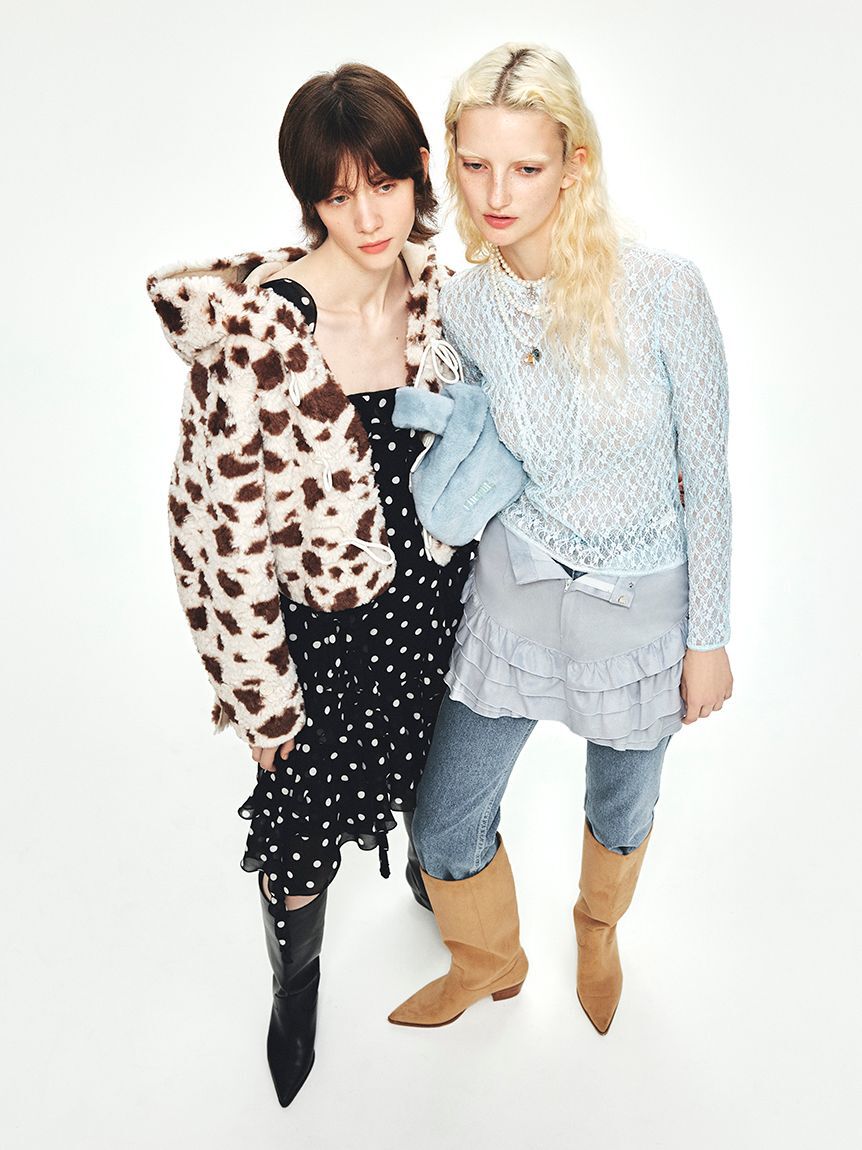 FURFUR「リボンモチーフパールネックレス」|ネックレス|