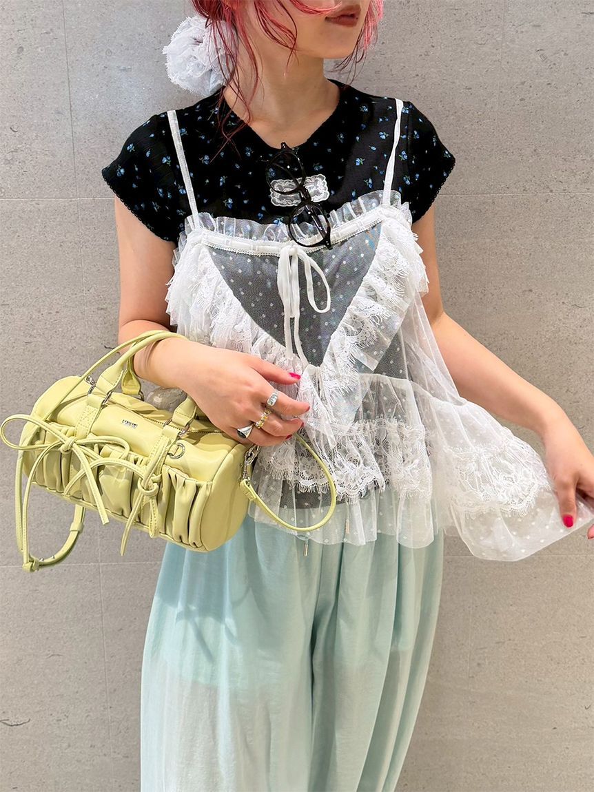 FURFUR「ランダムヘムレースキャミソール」|キャミソール|