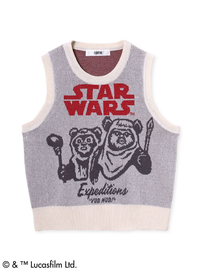FURFUR「【STAR WARS(TM)】ジャガードニットベスト」|ダウンベスト・ベスト|WHT