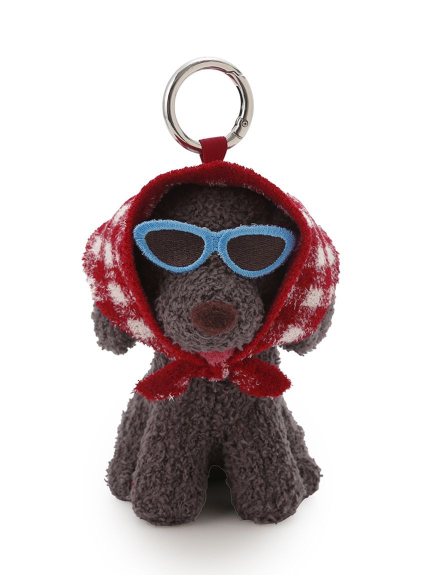 gelato pique「スカーフDOGチャーム」|キーケース|RED