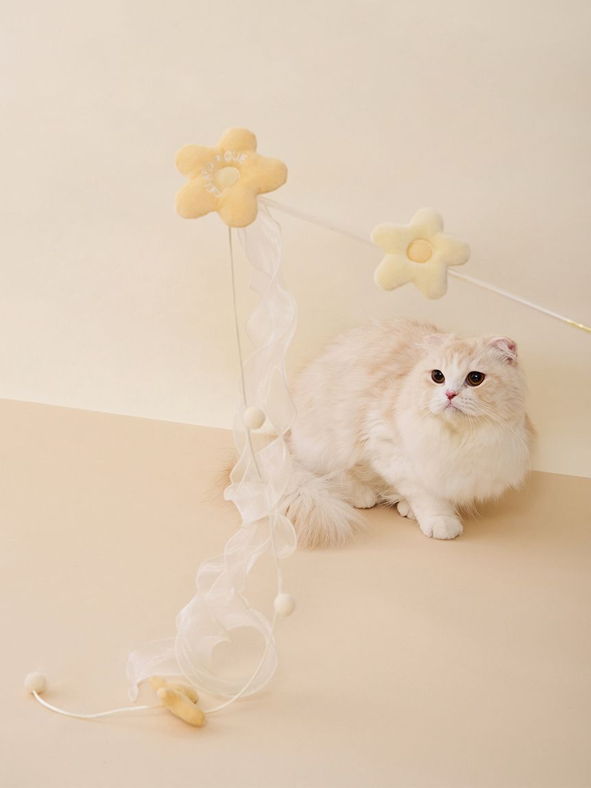  GELATO PIQUE CAT&DOG「【CAT&DOG】フラワーモチーフねこじゃらし」|その他|YEL