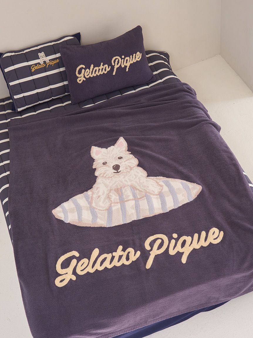 gelato pique Sleep「【Sleep】【UNISEX】エアリーモコプレイフルDOGジャガードマルチカバー」|その他|