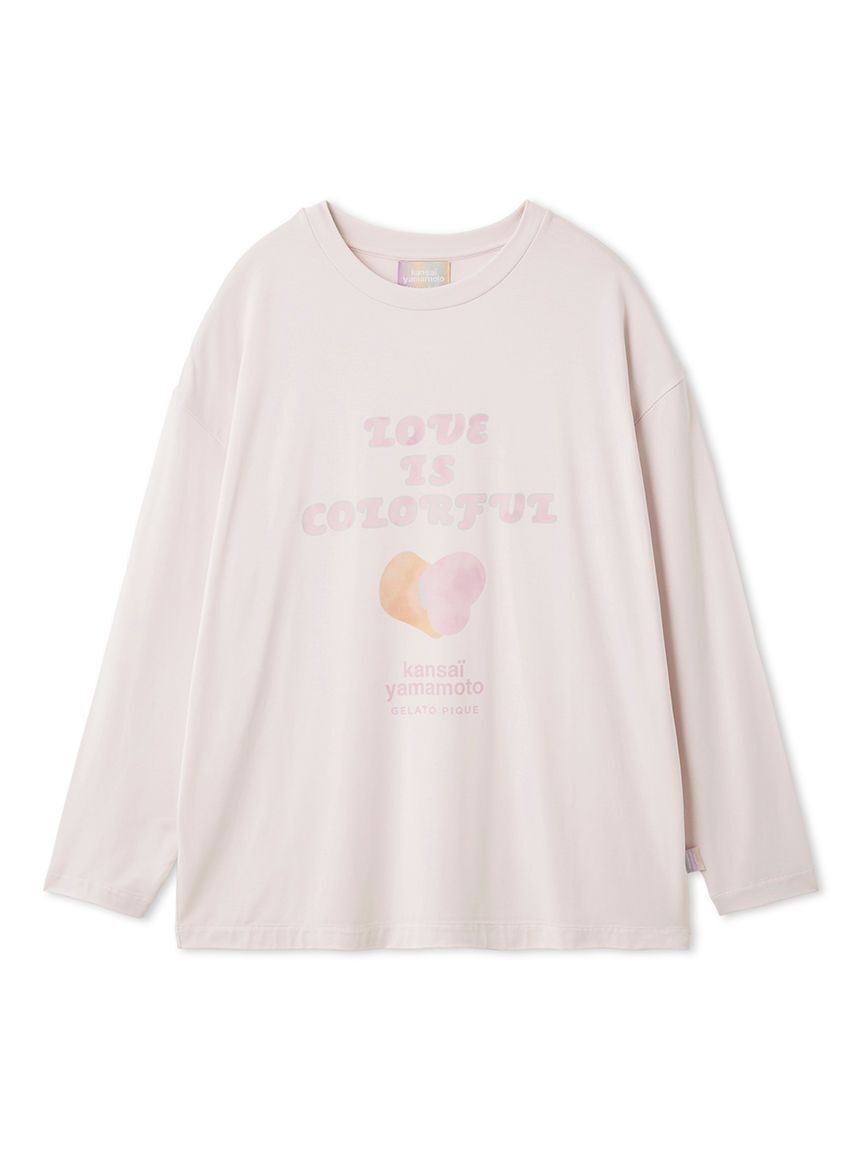 gelato pique「【kansai yamamoto】【レディース】ワンポイントレーヨンロゴロンT」|ルームウェア|