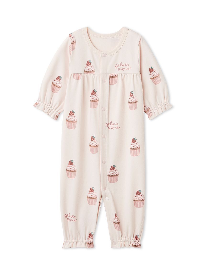 GELATO PIQUE KIDS & BABY「【BABY】新生児カップケーキ柄2WAYオール」|ロンパース|