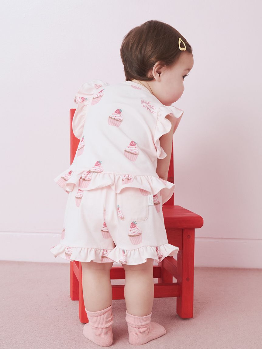 GELATO PIQUE KIDS & BABY「【BABY】カップケーキ柄Tシャツ」|その他ベビーウェア|