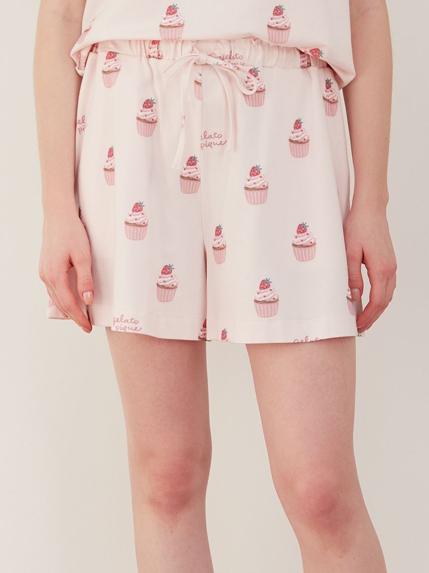 gelato pique「カップケーキ柄ショートパンツ」|ルームウェア|