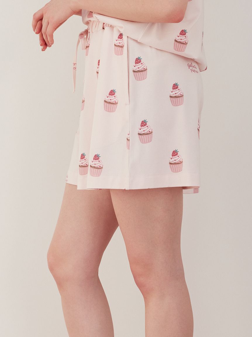 gelato pique「カップケーキ柄ショートパンツ」|ルームウェア|
