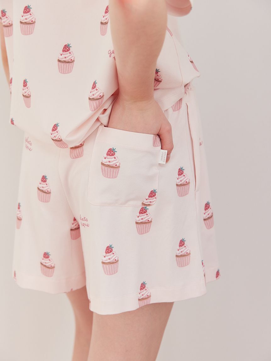 gelato pique「カップケーキ柄ショートパンツ」|ルームウェア|