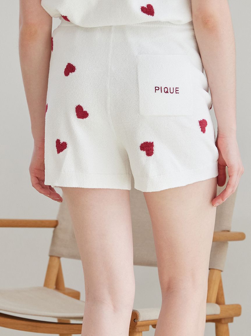 gelato pique「【ONLINE限定】エアリーモコハートジャガードプルオーバー&ショートパンツセット」|ルームウェア|