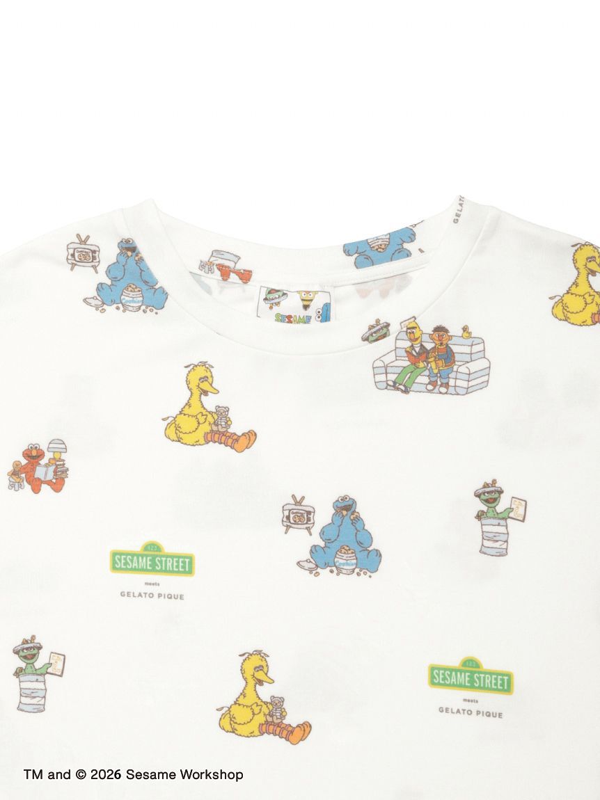 gelato pique「【SESAME STREET】総柄ワンピース」|ルームウェア|