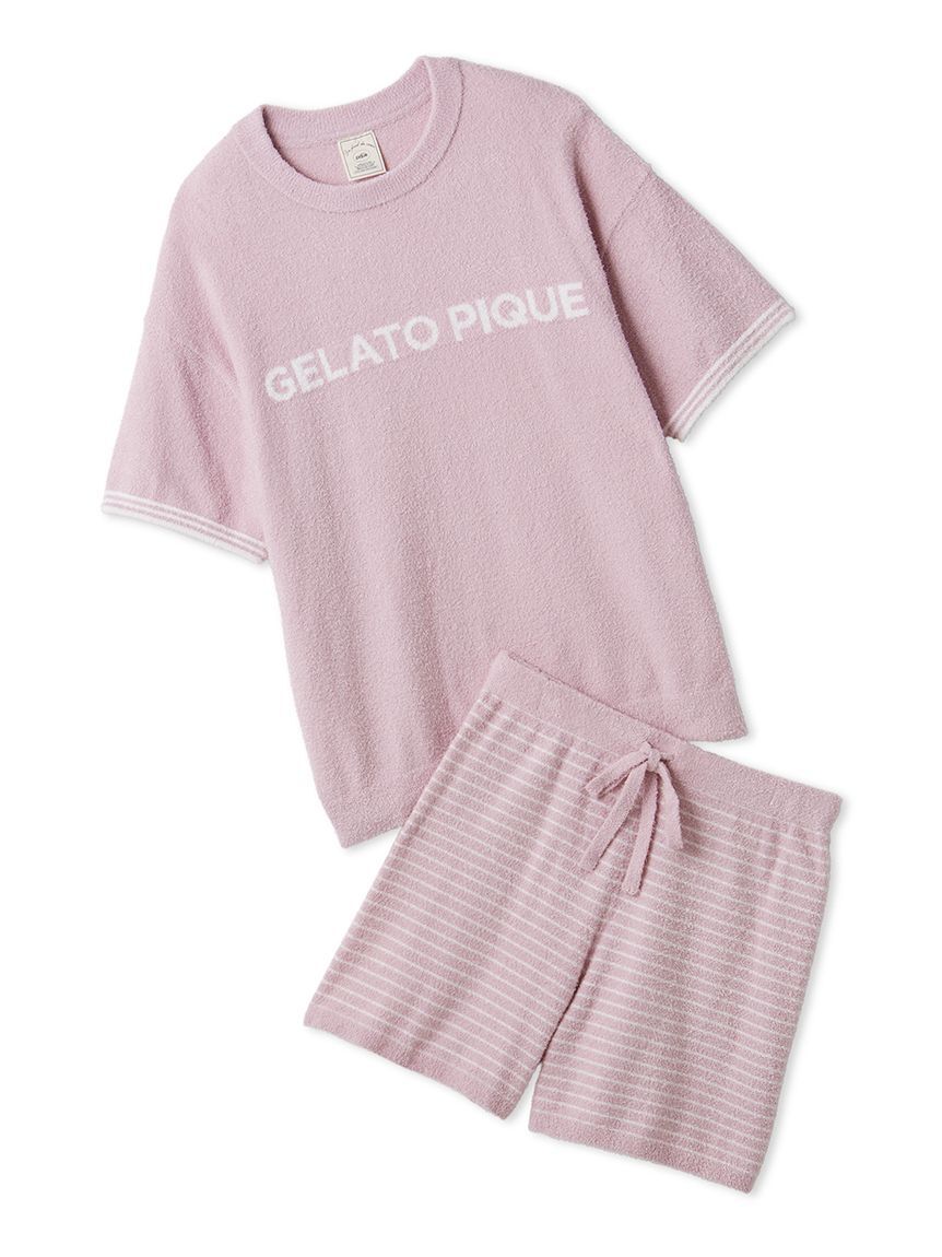 gelato pique「スムーズィーロゴジャガードプルオーバー&ショートパンツセット」|ルームウェア|PNK