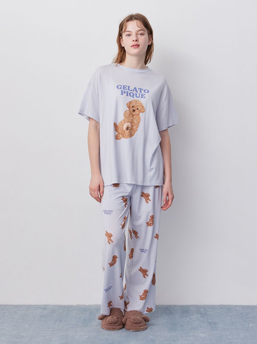 gelato pique「ドッグワンポイントTシャツ」|ルームウェア|