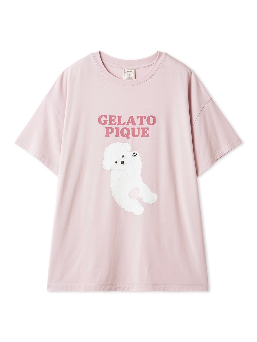 gelato pique「ドッグワンポイントTシャツ」|ルームウェア|